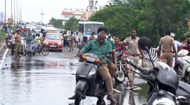 Indian city plunged into chaos as floodwater submerges streets