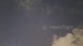 Video timelapse catches four shooting stars in night sky the Philippines