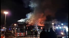 Netherlands: Massive Fire Engulfs Church In Overschie, Rotterdam 2