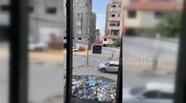 Israeli artillery shelling targeted homes adjacent to a UN school in Beit Lahia