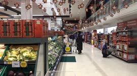 Christmas range brings joy to visitors at TESCO Superstore in Londons Kensington