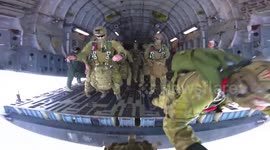 POW Parachute Jump Marks WWII Operation Anniversary Over Papua New Guinea