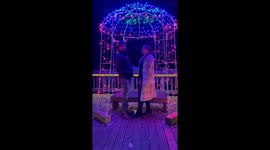 Man sets the atmosphere abuzz with happiness by proposing to his love