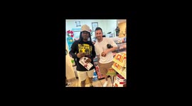 Staff and customers in awe as Lionel Messi visits Florida bakery
