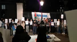 1 Minutes silence for the citizens of Palestine by NHS workers in England  disrupted by pro-Ukraine protest