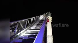 Firefighters Pay Tribute to Madonna in Rome, Italy