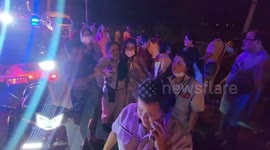 Nineteen workers injured when shuttle bus overturns in Thailand