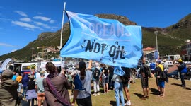 Extinction Rebellion protests against seismic drilling off South Africa’s coast