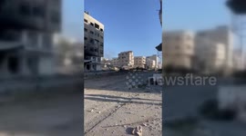 Ruined Gaza City Center, Palestine