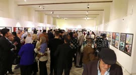 Caricature exhibition in Iraq protests killing of civilians in Gaza