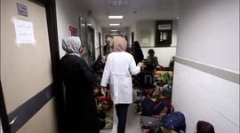 14,000 displaced people living in a Hospital in Khan Yunis