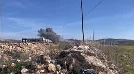 Israel aircraft launch raids on the town of Yaroun, south of Lebanon