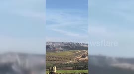 Israel Fires At Hezbollah Positions In Aita al-Shaab, Lebanon