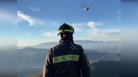 Dog Rescued After 100-Meter Cliff Descent in Spoleto, Italy