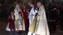 Royal Family leaves Westminster Abbey after Christmas Carol Service in London, UK