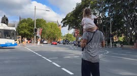 Jewish motorbike and car convoy in Sydney, Australia