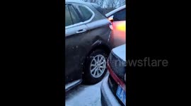 Heavy snowfall triggers deadly 40-vehicle crash on Chinese highway