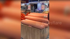 Supermarkets sell massive sausages for GBP 2 a kilo
