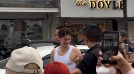 British singer Henry Moodie greets fans in Bangkok