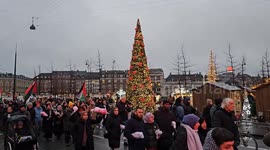 Pro-Palestine demonstration held in Copenhagen, Denmark