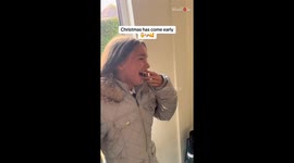 Grateful girl can't stop smiling after her dream of owning a puppy comes true