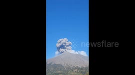 Japan: Sakurajima Spews Column Of Ash Amid Continued Volcanic Activity