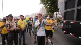 Supporters of former president Jair Bolsonaro (PL) met this Sunday, 10th, in Copacabana, Rio de Janeiro, Brazil.