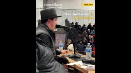 Auctioneer has insane speed talking range