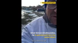 Paralyzed Man Raises Money By Walking