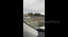 France: Taxi Drivers Block Highways In Nationwide Protests Against Social Security Financing Bill