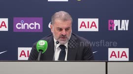 Tottenham 4-1 Newcastle: Ange Postecoglou post-match press conference in London, UK