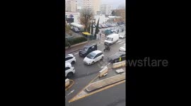 France: Taxi Drivers Block Highways In Nationwide Protests Against Social Security Financing Bill 2
