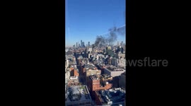 US: Fire Erupts On Roof Of West Village High-Rise Apartment Building In Manhattan