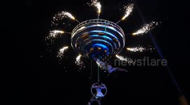 Flying Man Show Performance in Yichang, China