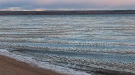 Sound on awesome sounds of icy waves on Lake Superior