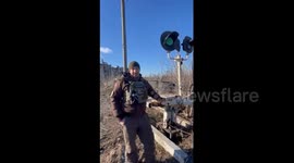 Humanitarian efforts amidst devastation: aid distribution near Avdiivka amid ongoing conflict