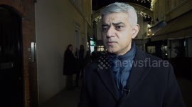Sadiq Khan meets a Safer Neighbourhood team for a ‘Winter Nights’ foot patrol in London, UK