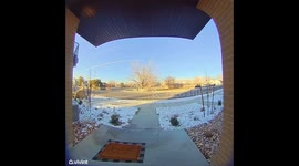 Icy Front Steps Lead To Fall