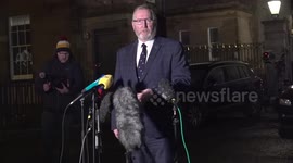 Ulster Unionist leader speaks to media after talks with NI Secretary