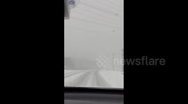US: Lake Effect Snow Hits New York’s North Country