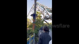 Japan: Riders Trapped Upside Down After Roller Coaster Stops Midair At USJ 2