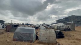 Winter exacerbates displaced Gazans' life amid Hamas-Israel conflict
