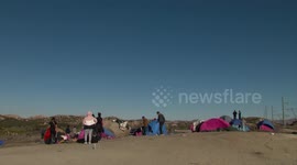 Migrants face freezing temperatures in San Diego County's high desert in USA