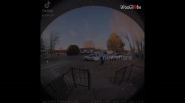 Slick doorbell camera catches woman tripping & falling right outside her front door