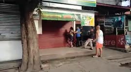 Bungling thief stuck in ceiling of pawnshop he was robbing in the Philippines