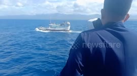 Philippine Coast Guard respond to Taiwanese vessel that collided with Bangladeshi ship