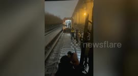 Dozens of passengers hurt when subway train breaks up in China