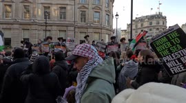 Pro-Palestine protest London Dec 9 2023 against Israeli attacks on Gaza