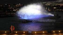 Aquaman and the Lost Kingdom movie promoted in Barangaroo, Sydney, Australia