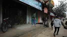 Injured Rushed To Hospital After Artillery Attacks on Deir al-Balah, Gaza Strip